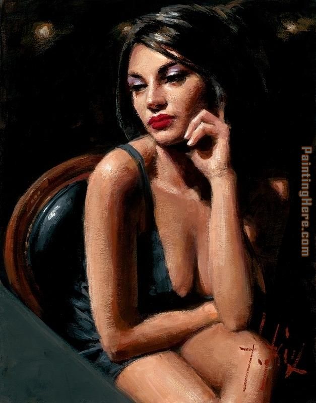 saba at las brujas v painting - Fabian Perez saba at las brujas v art painting